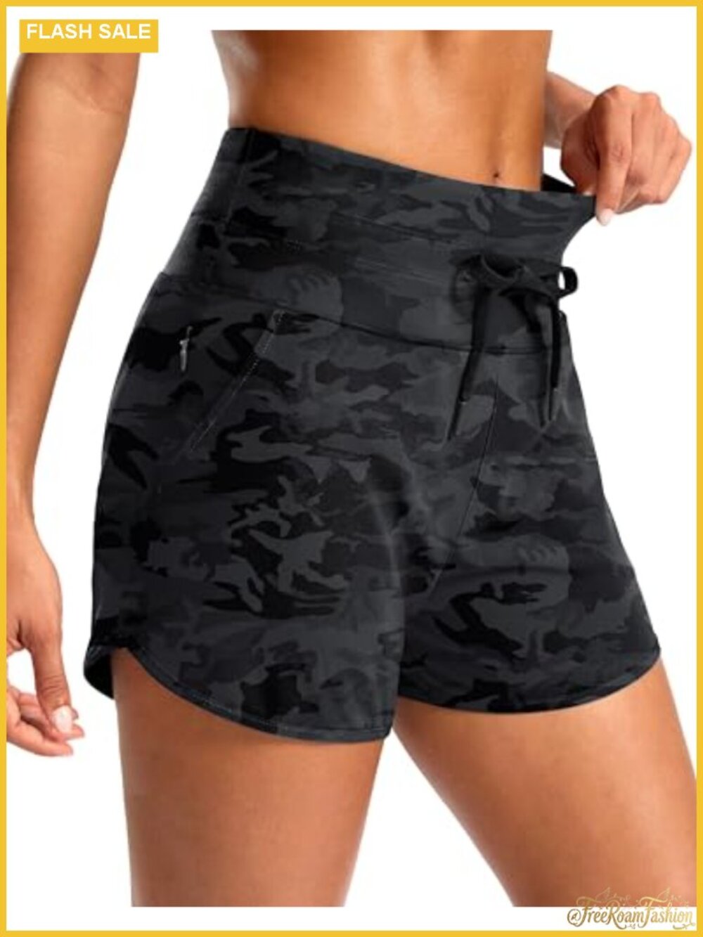 Women's Athletic Running Shorts with Zipper Pockets 3" Inseam